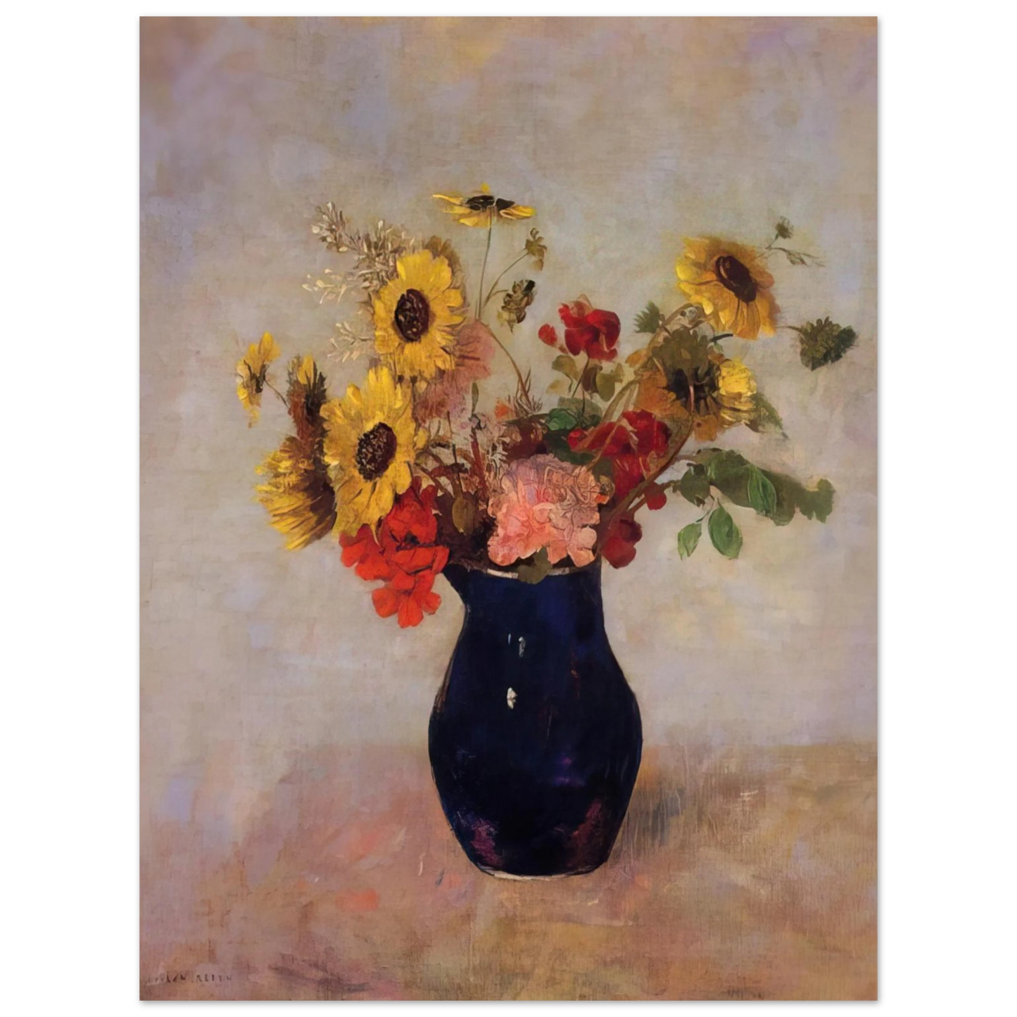 Odilon Redon - VASE OF FLOWERS Fine Art Poster - Default Title