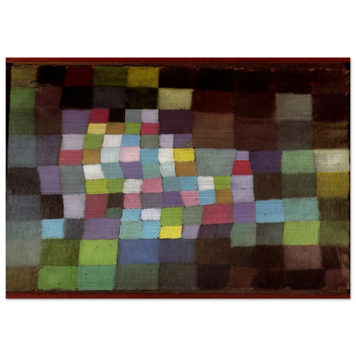 ABSTRACTION WITH REFERENCE TO A FLOWERING TREE 1925 - Paul Klee Brushed Aluminum Print - 70x100 cm / 28x40 inches | Paul Klee Aluminum Print | Paul Klee Prints