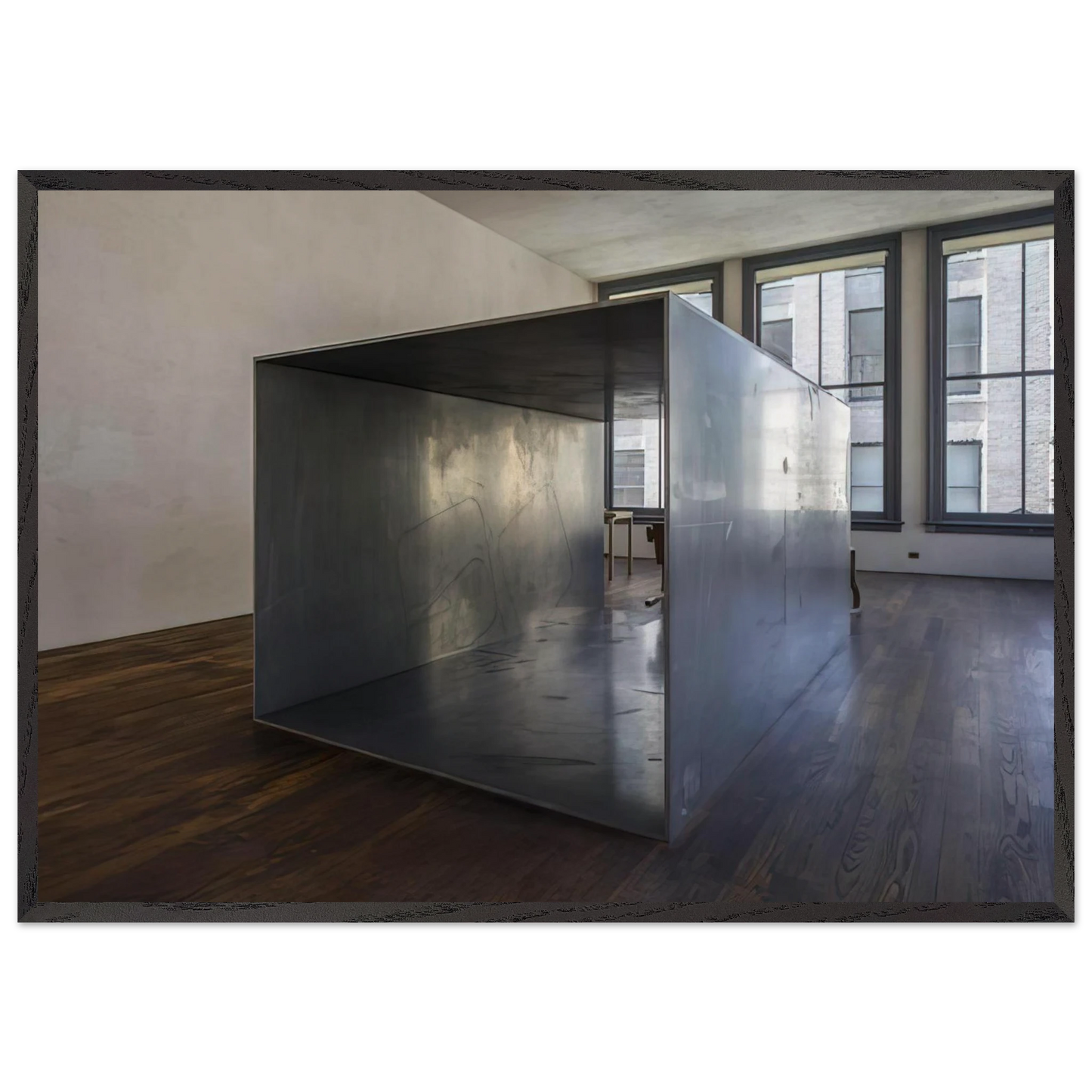 Untitled 101 Spring Street - 1969 - Donald Judd 70x100 cm / 28x40 inches Framed Art Print – Black Wooden Frame