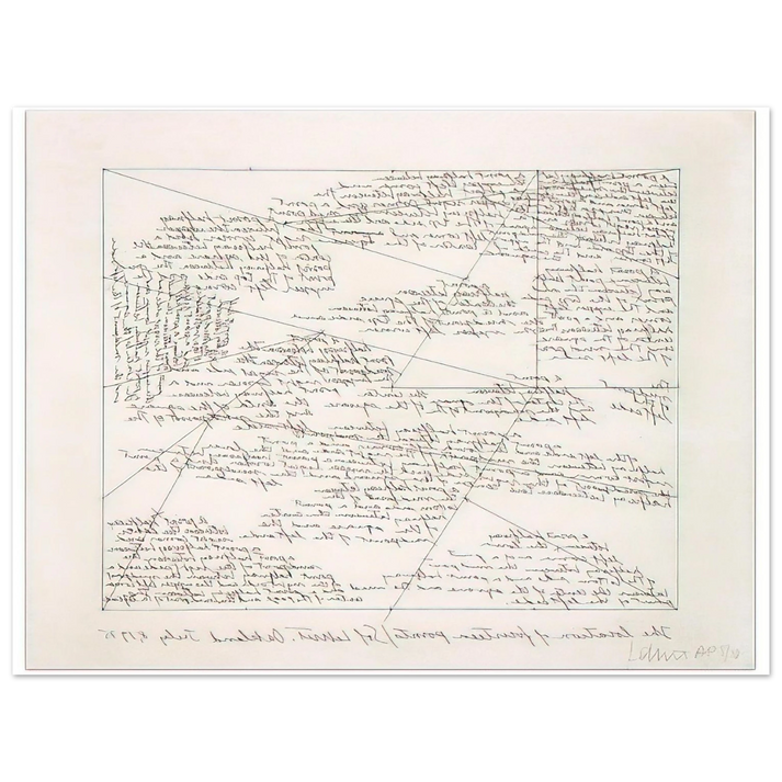 Sol LeWitt - The Location of 14 Points 75x100 cm / 30x40inches Fine Art Poster