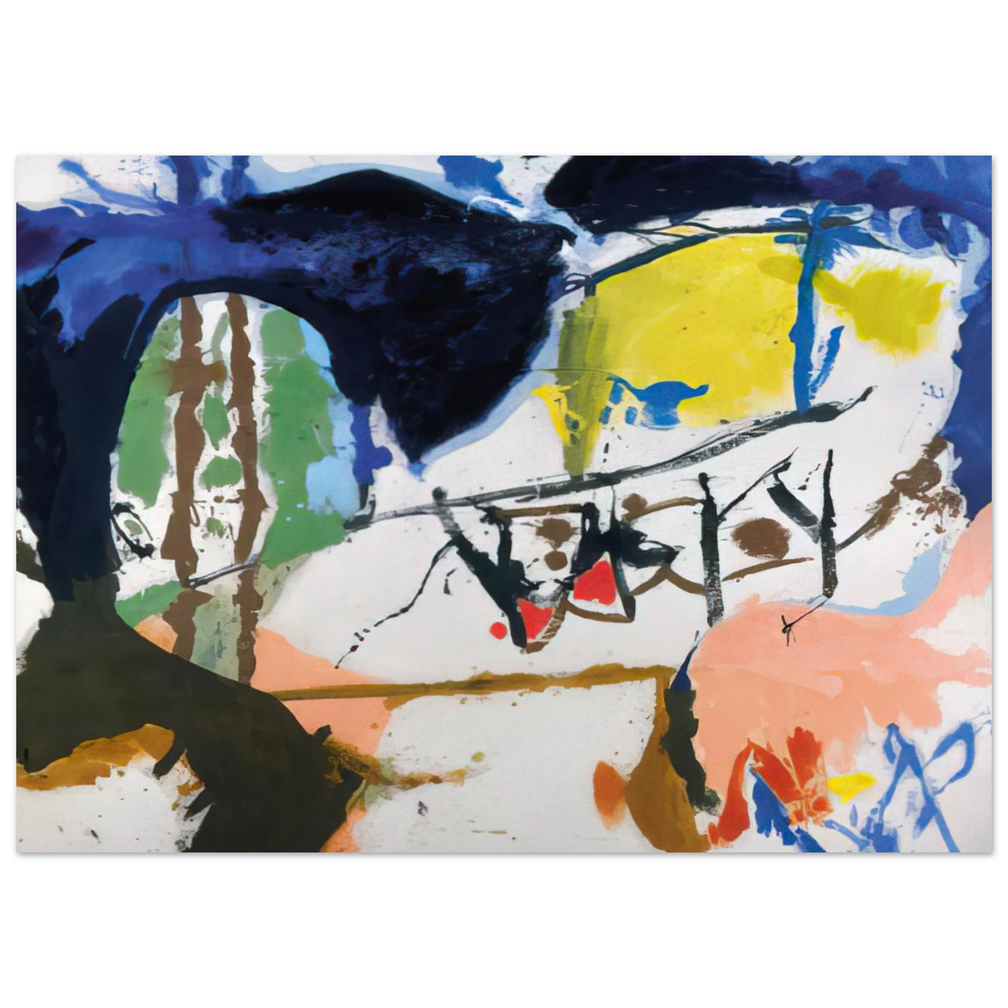 Helen Frankenthaler - Acres - 1959 Wall art - 30x40 cm / 12x16 inches - Fine Art Poster - -