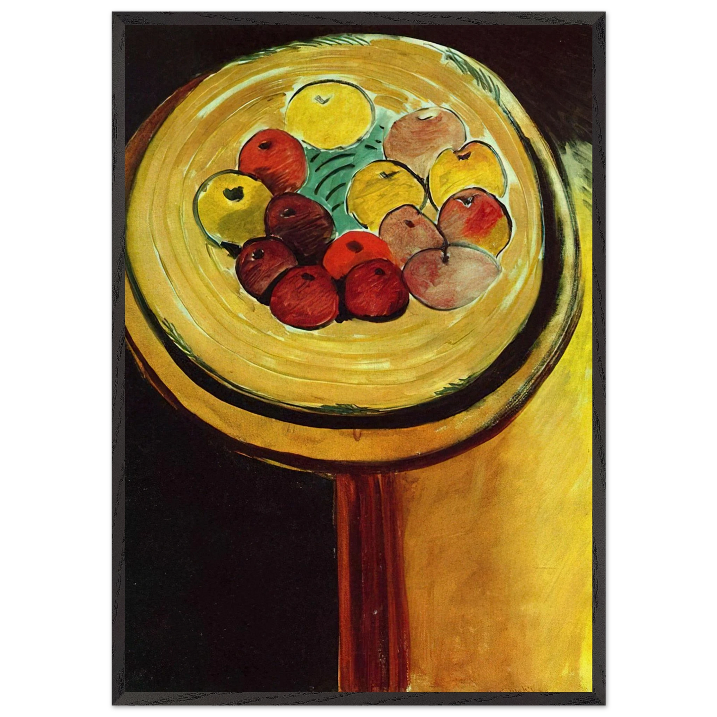 APPLES 1916 - Henri Matisse 70x100 cm / 28x40 inches Framed Art Print – Black Wooden Frame