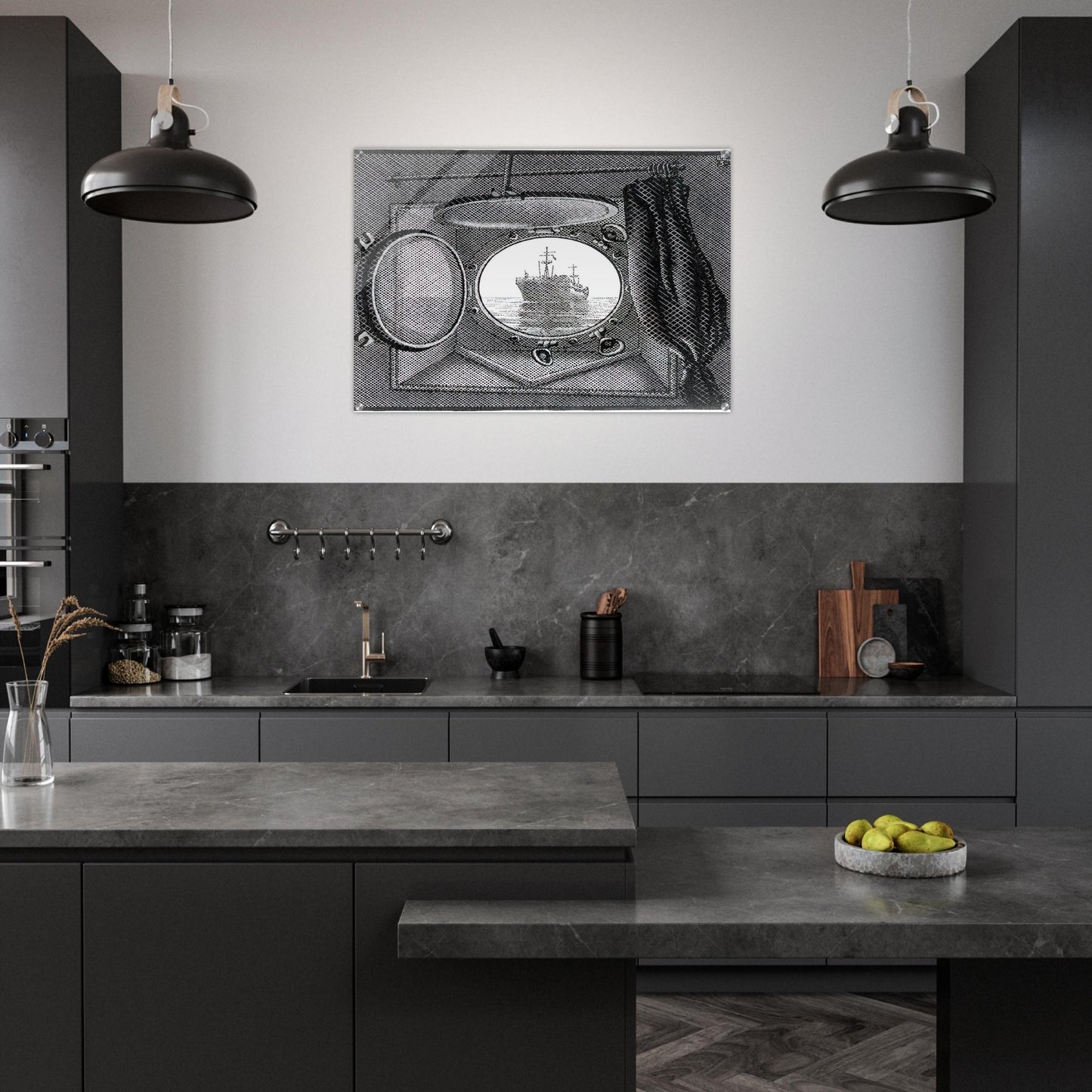 PORTHOLE - MC Escher Acrylic Print - 70x100 cm / 28x40″ inches | Maurits Cornelis Escher Prints