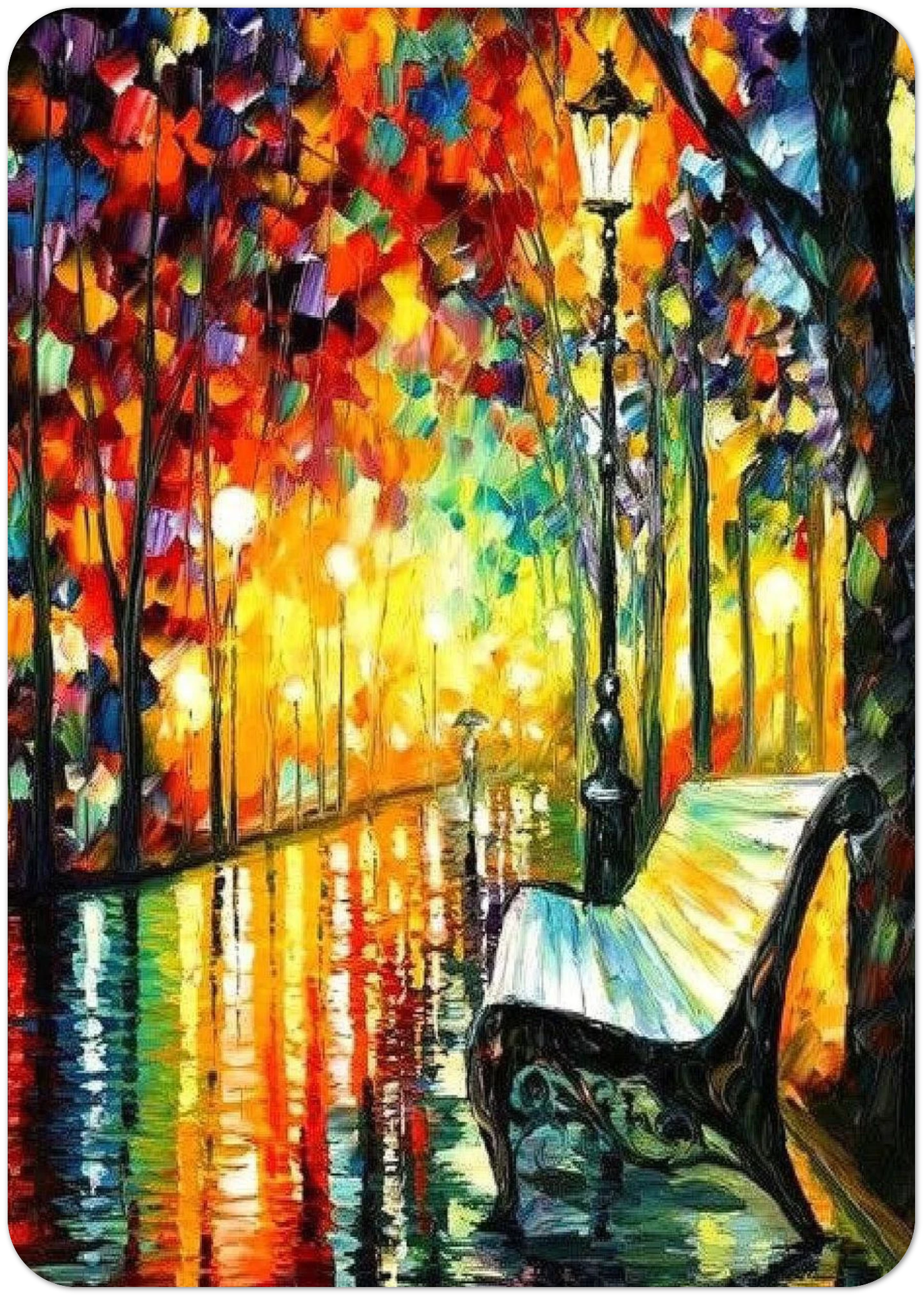 Leonid Afremov By Leonid Afremov Pack of 10 Post Cards | Leonid Afremov Post Cards | A6 (10.5 x 14.8 cm) - 4.1 x 5.8 inches