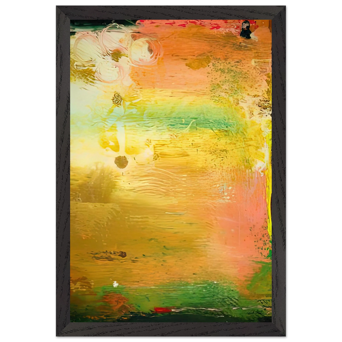 Helen Frankenthaler - Fantasy Garden, 1992- Wall Art - 60x80 cm / 24x32 inches - Premium Wooden Framed Poster With Fine Art Paper-canvas - Wood frame