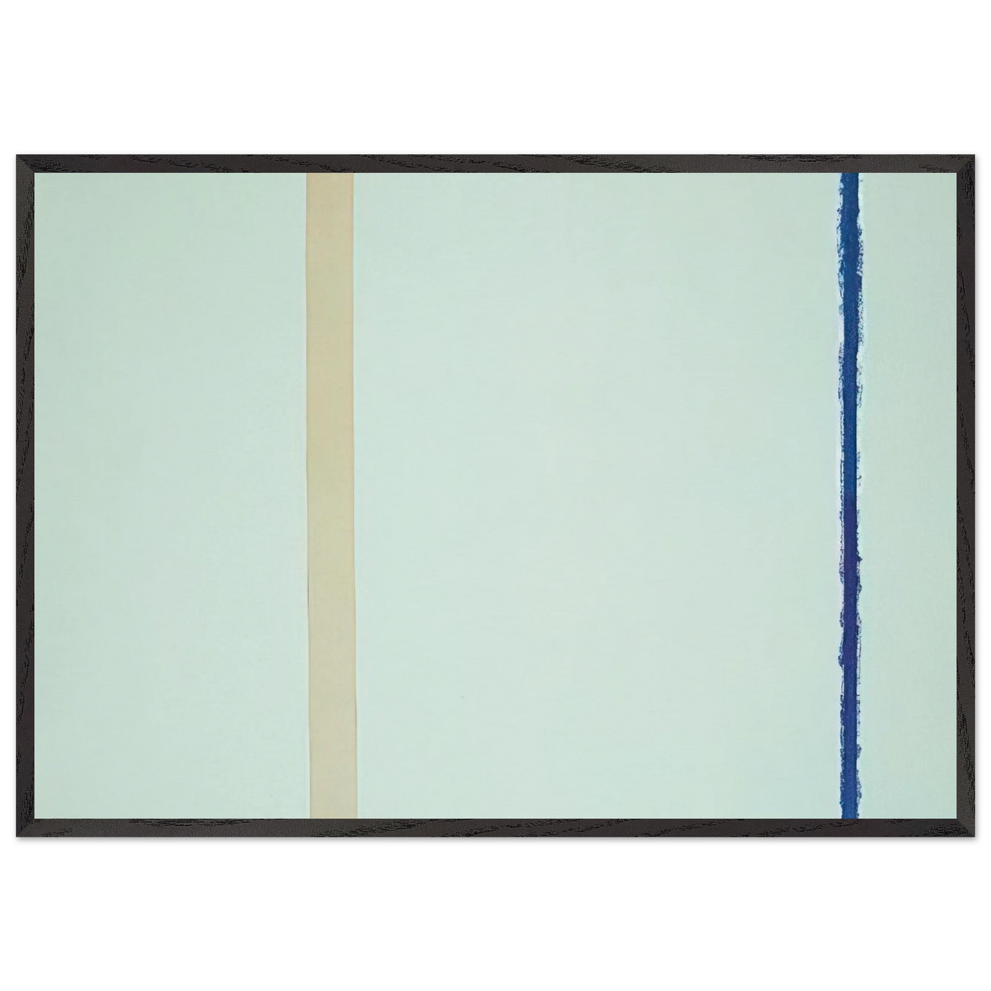 White Fire I - Barnett Newman Framed Art Print – Black Wooden Frame - Default Title - -Framed Art Print