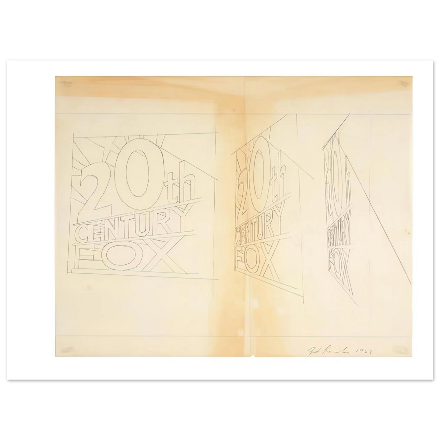 Edward Ruscha - TRADEMARK STUDY 2 1962 Fine Art Poster - Default Title