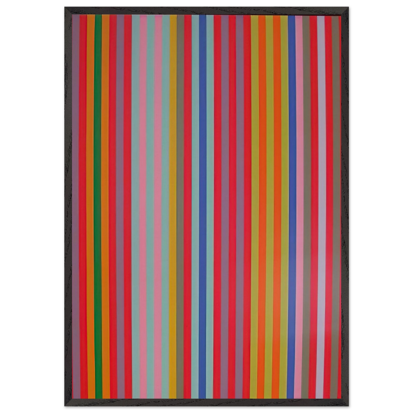 Yoyo - 1969 - Gene Davis Framed Art Print – Black Wooden Frame - Default Title - -Framed Art Print