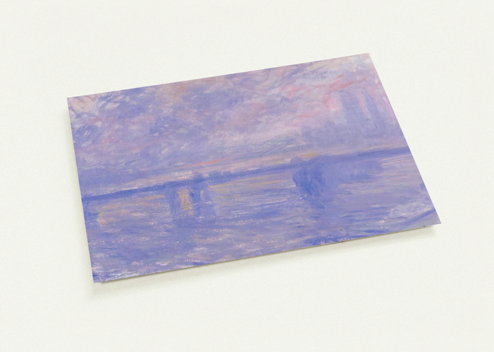 Charing Cross Bridge 09 By claude monet Pack of 10 Post Cards | claude monet Post Cards | A6 (10.5 x 14.8 cm) - 4.1 x 5.8 inches