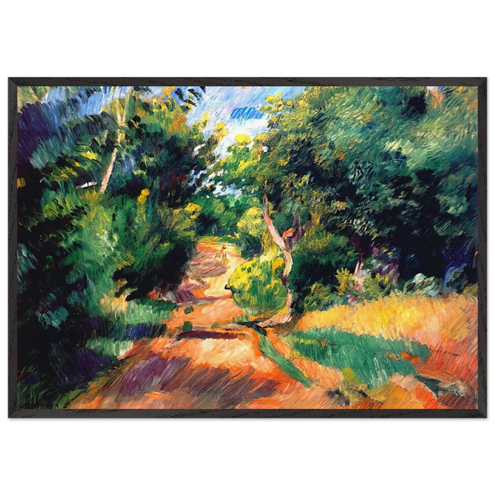Landscape Near Varengeville - Pierre-Auguste Renoir 70x100 cm / 28x40 inches Framed Art Print – Black Wooden Frame
