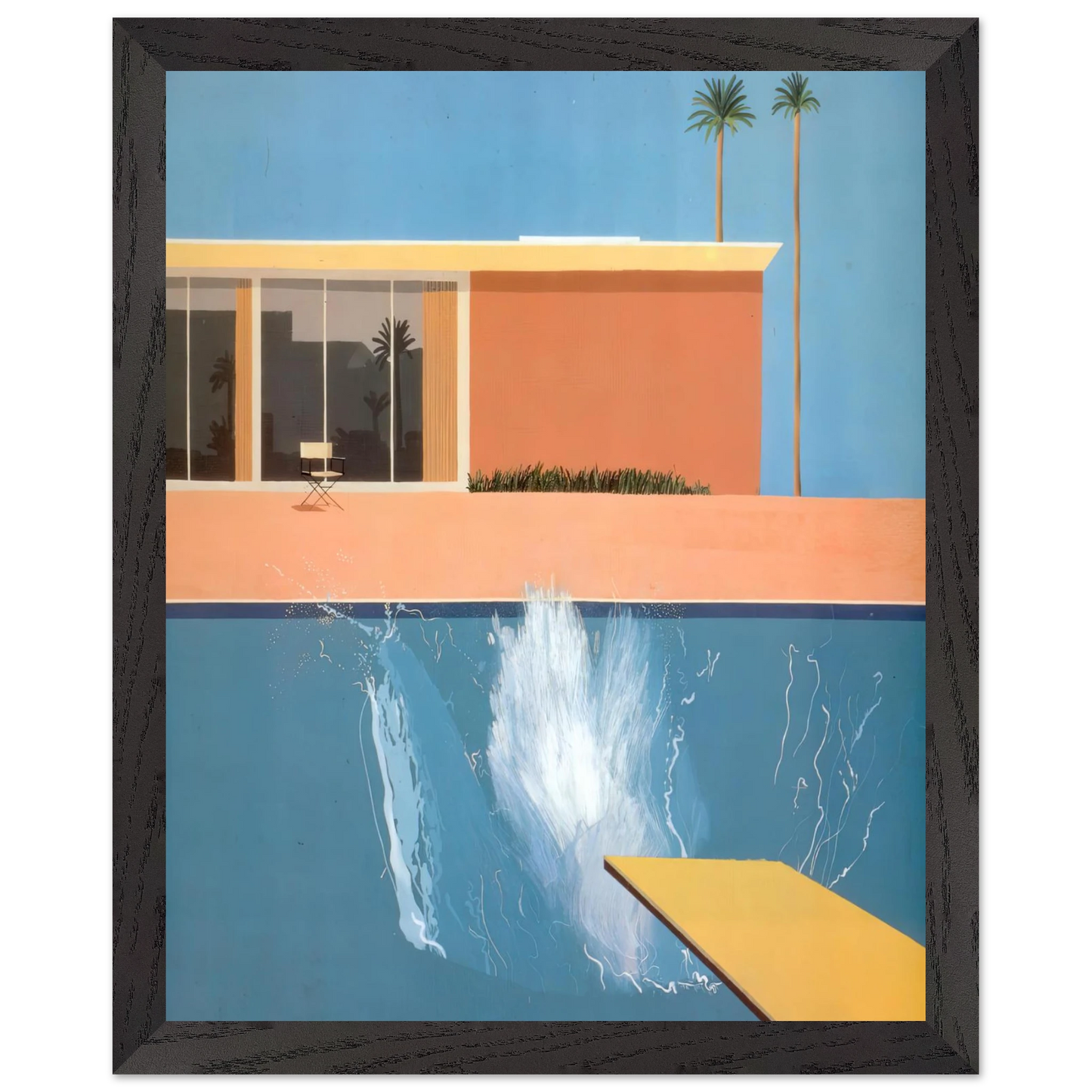 David Hockney - David Hockney Wall art - 40x50 cm / 16x20 Inches - Premium Wooden Framed Poster With Fine Art Paper - Wood frame