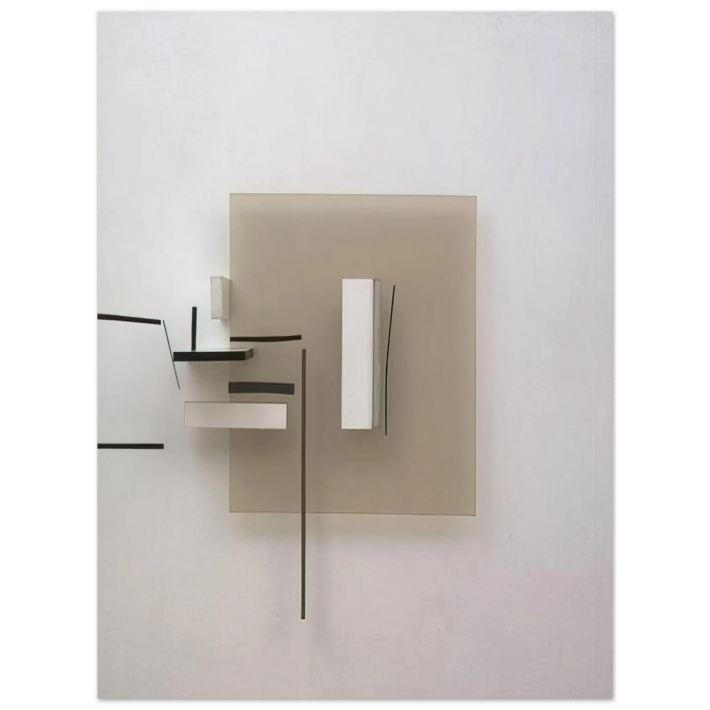 Victor Pasmore - Synthetic Construction White and Black - 1966 Fine Art Poster - Default Title