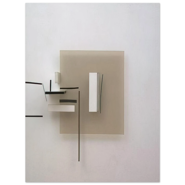 Victor Pasmore - Synthetic Construction White and Black - 1966 75x100 cm / 30x40inches Fine Art Poster