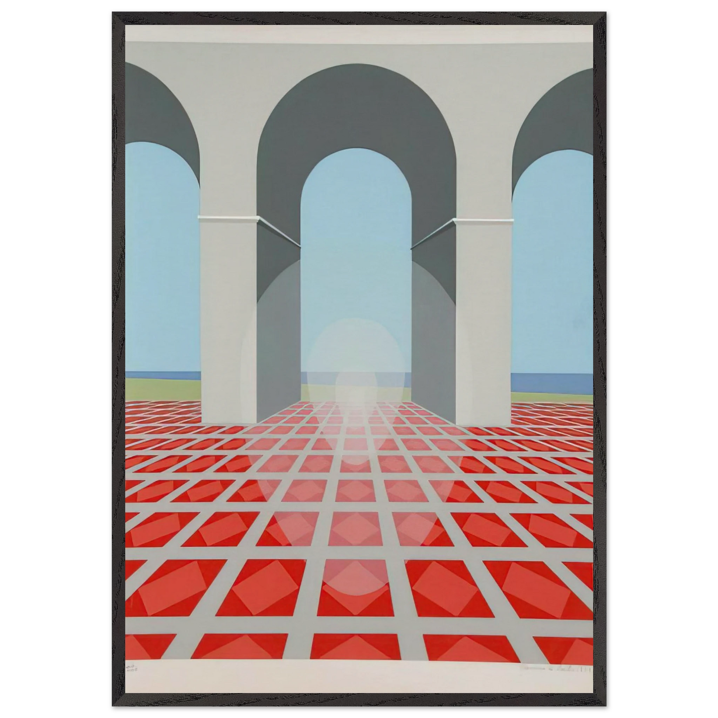 Arches - 1979 - Clarence Holbrook Carter 70x100 cm / 28x40 inches Framed Art Print – Black Wooden Frame