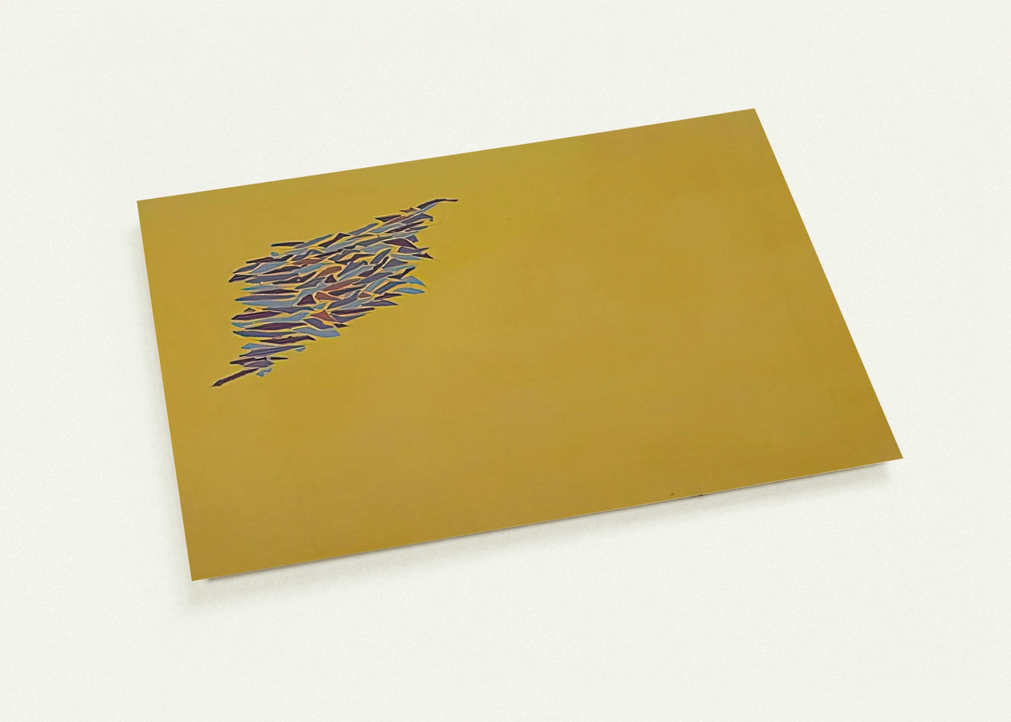 Colors on Yellow Gold - 1973 By Robert Goodnough Pack of 10 Post Cards | Robert Goodnough Post Cards | A6 (10.5 x 14.8 cm) - 4.1 x 5.8 inches