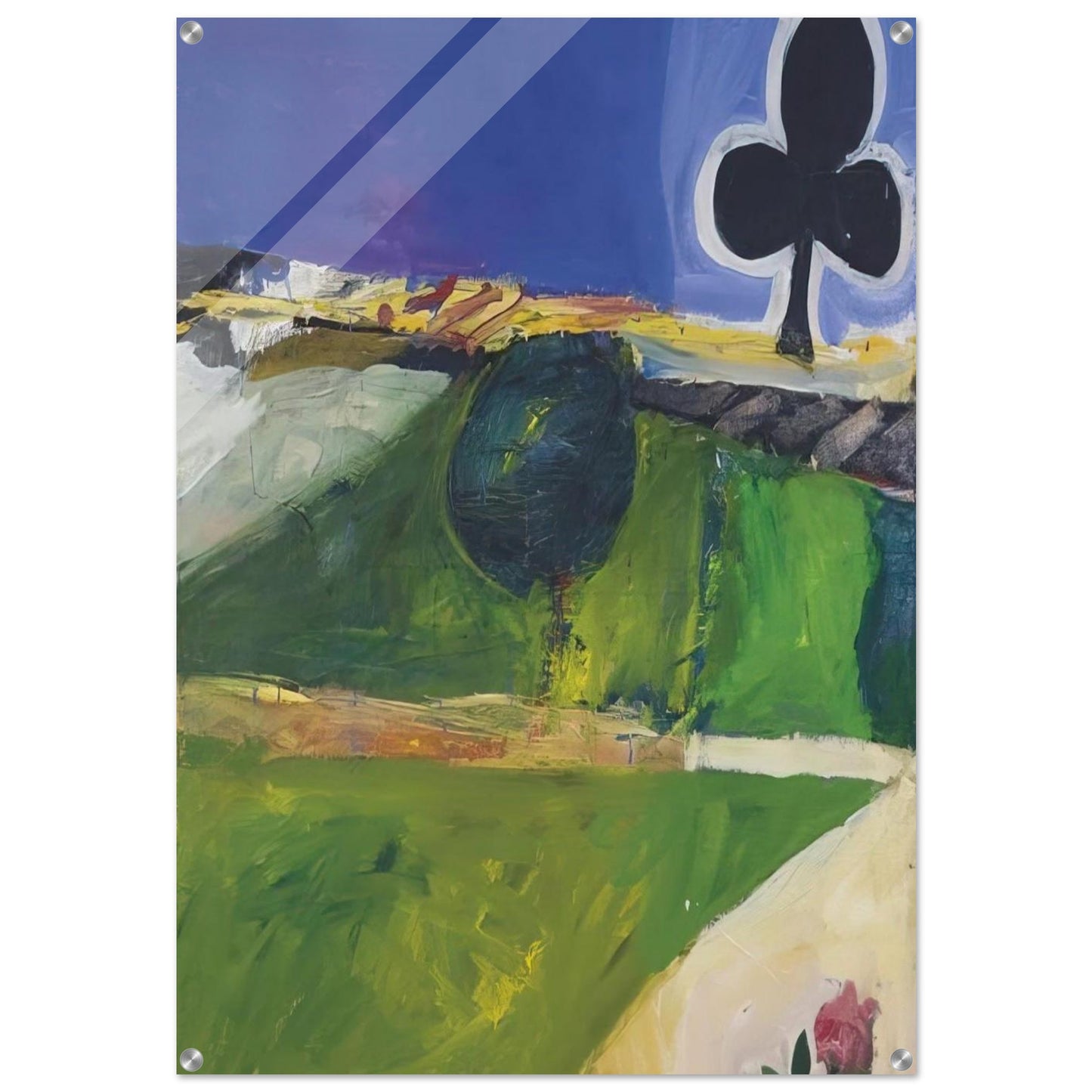 Landscape with Figure - Richard Diebenkorn Acrylic Print - 70x100 cm / 28x40″ inches