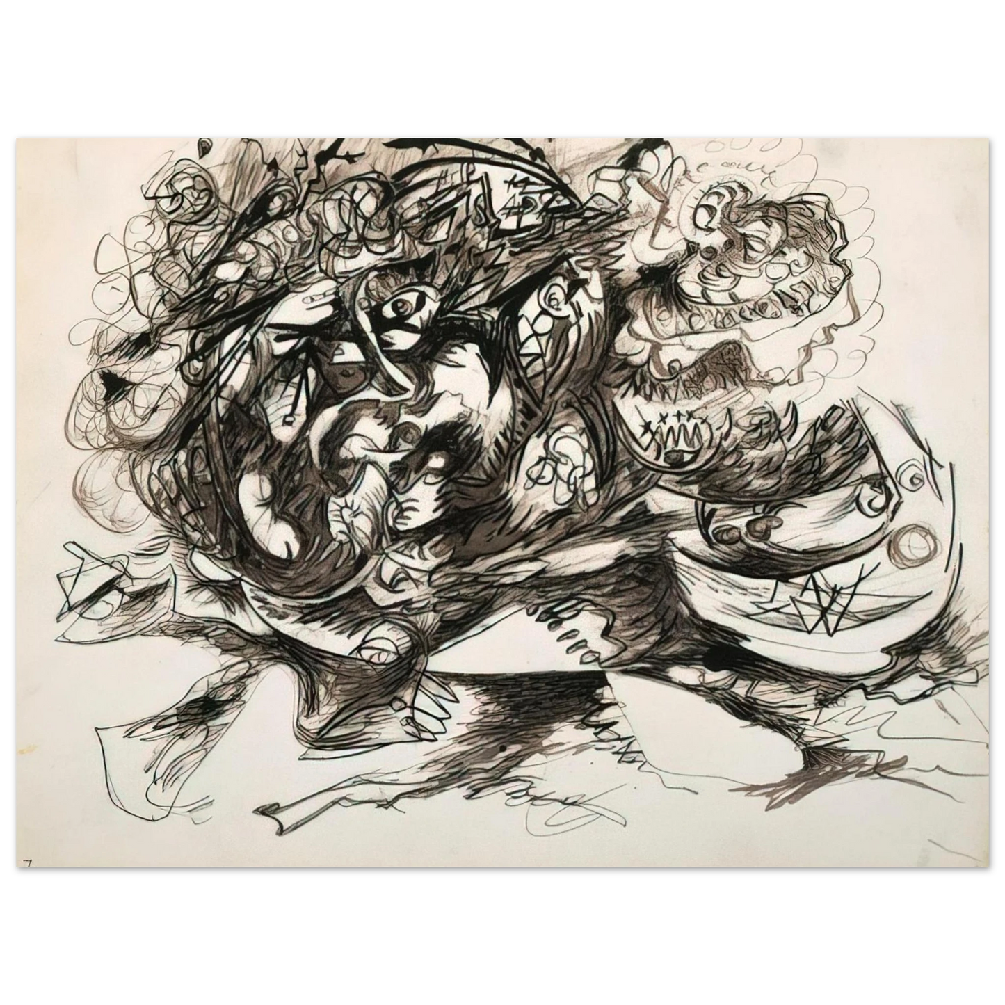 Jackson Pollock - UNTITLED O CONNOR THAW 771 Fine Art Poster - Default Title