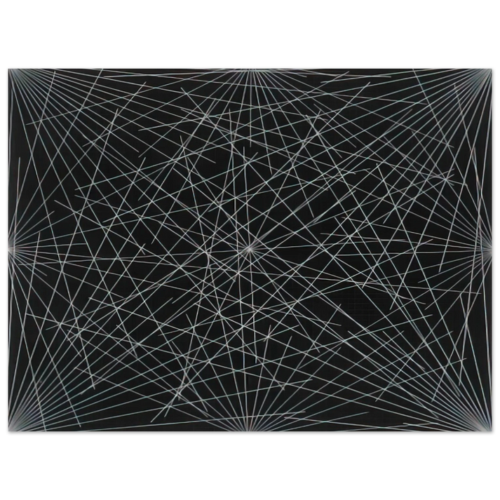 Sol LeWitt - Lines From Corners, Sides the Centre, to Points on a Grid 75x100 cm / 30x40inches Fine Art Poster