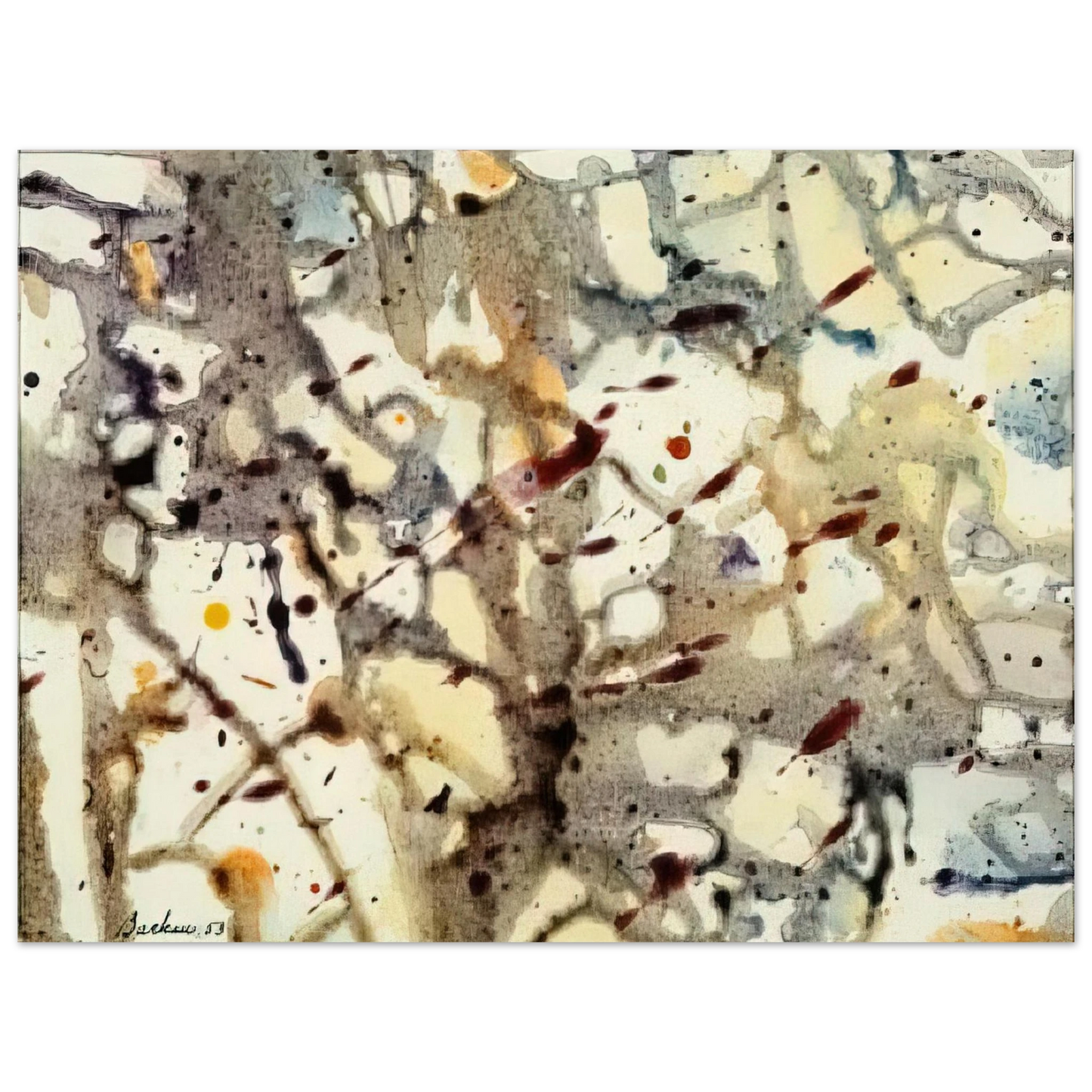 Marcel Barbeau - Combustions originelles 36 Fine Art Poster - Default Title