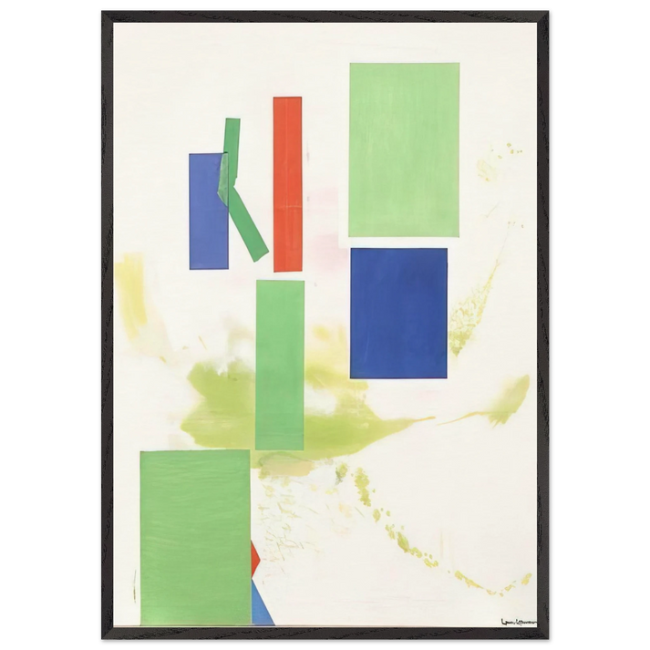 Lucidus Ordo - Hans Hofmann 70x100 cm / 28x40 inches Framed Art Print – Black Wooden Frame