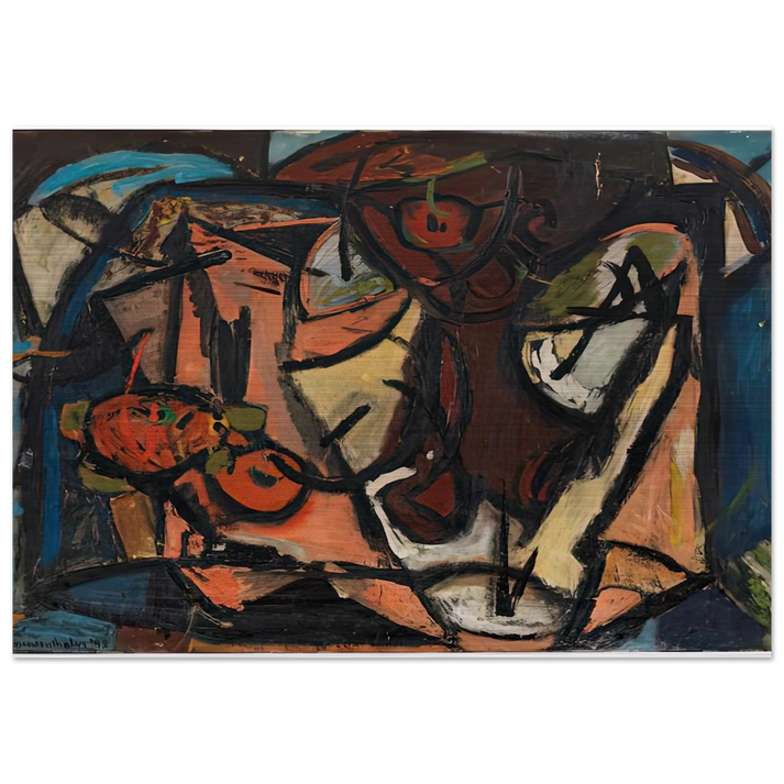 Still Life, 1948- - Helen Frankenthaler Brushed Aluminum Print - 70x100 cm / 28x40 inches | Helen Frankenthaler Aluminum Print | Helen Frankenthaler Prints