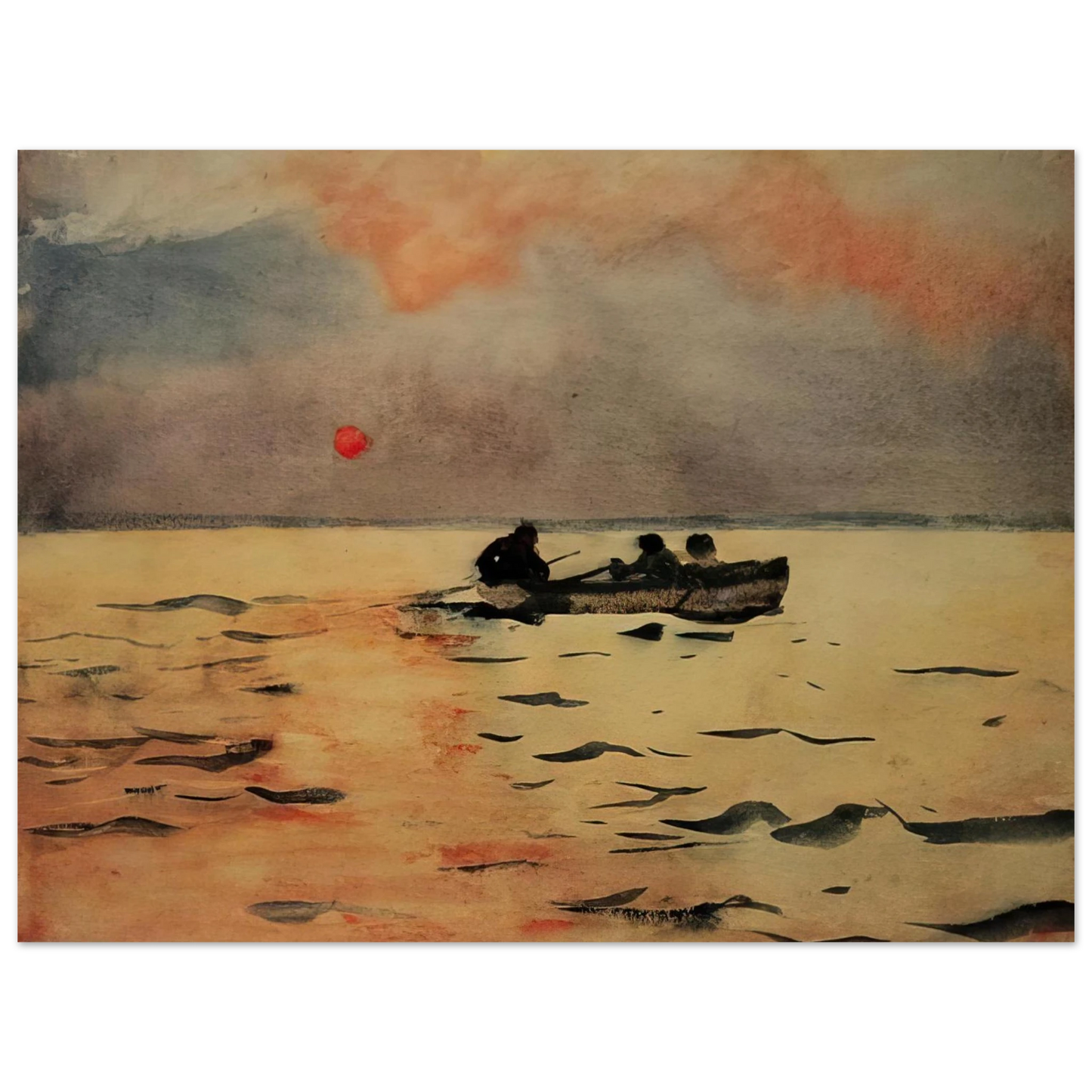 Winslow Homer - ROWING HOME Fine Art Poster - Default Title