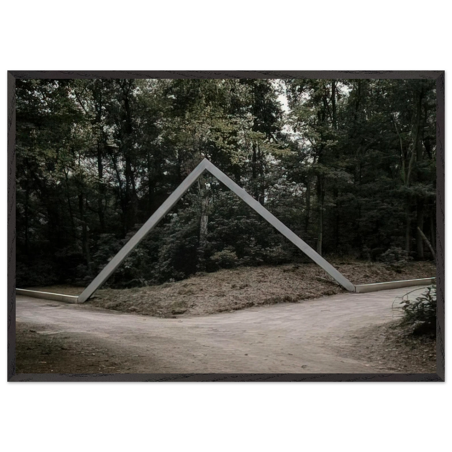 La plate-bande - 1988 - Francois Morellet 70x100 cm / 28x40 inches Framed Art Print – Black Wooden Frame