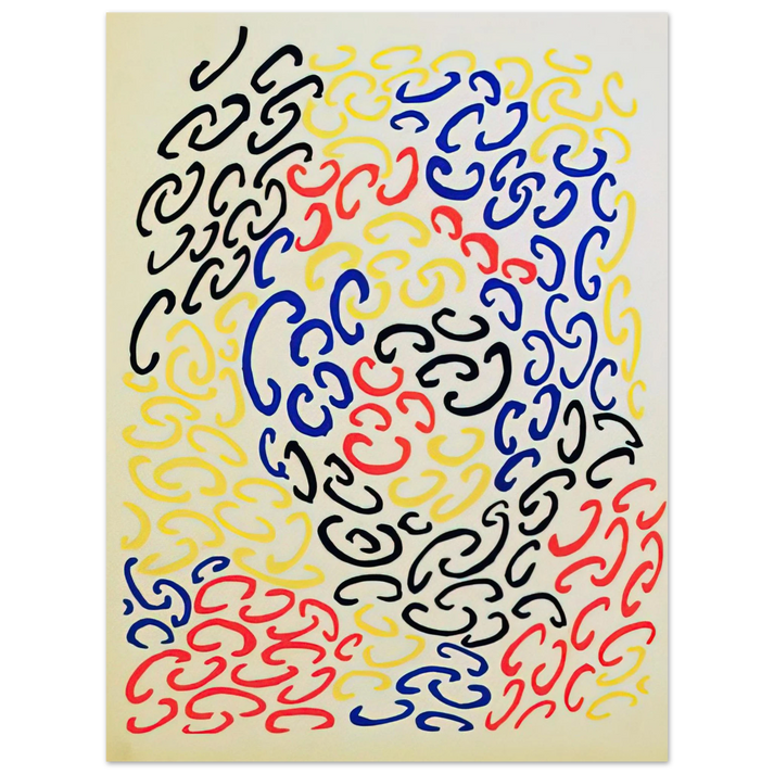 Sonia Delaunay - COMPOSITION 10 75x100 cm / 30x40inches Fine Art Poster