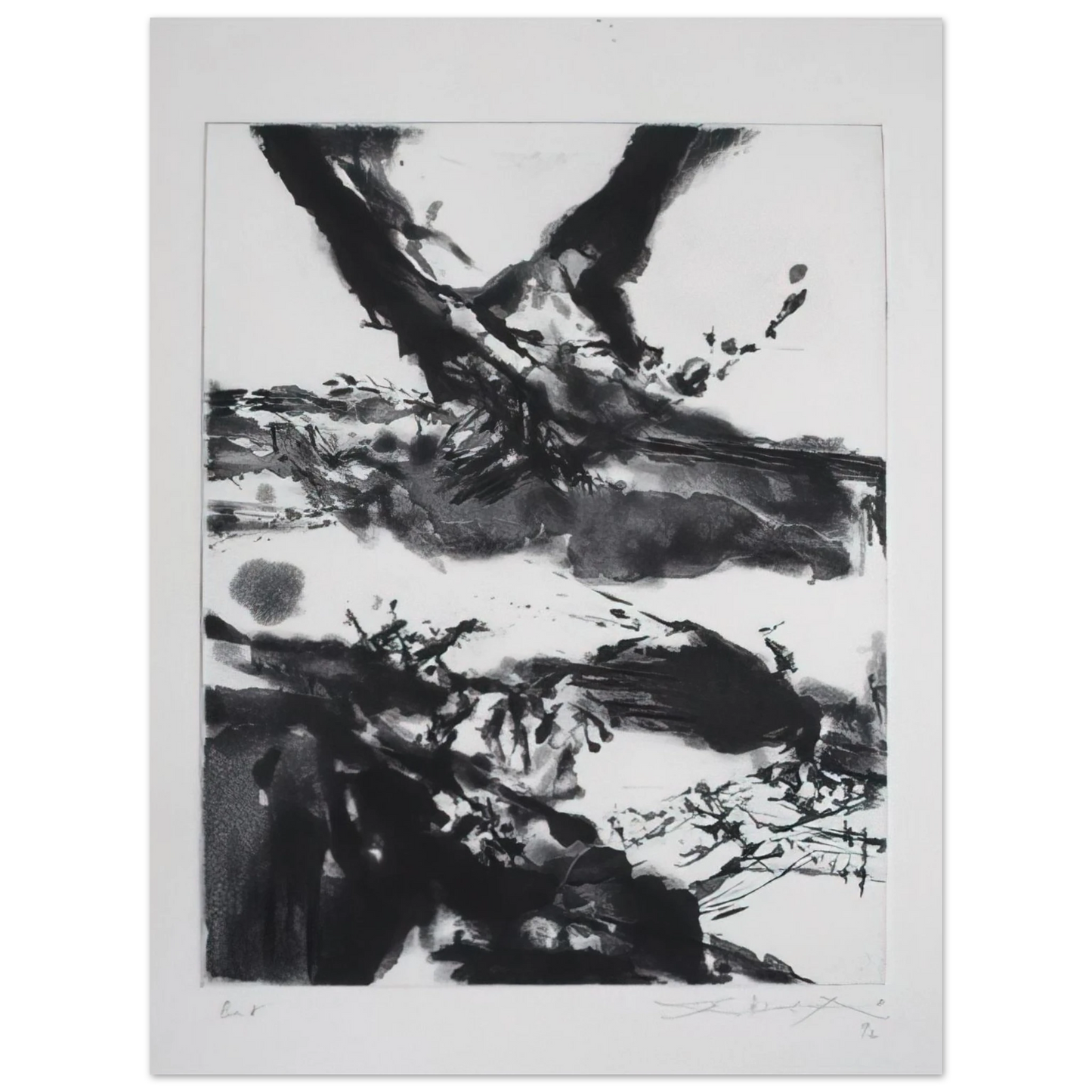 Zao Wou-Ki - FLASHES 1992 Fine Art Poster - Default Title