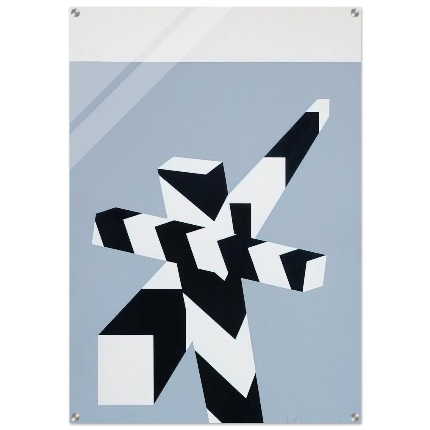 April - 1969 - Allan D Arcangelo Acrylic Print - 70x100 cm / 28x40″ inches | Allan D Arcangelo Wall Art | Allan D Arcangelo Prints