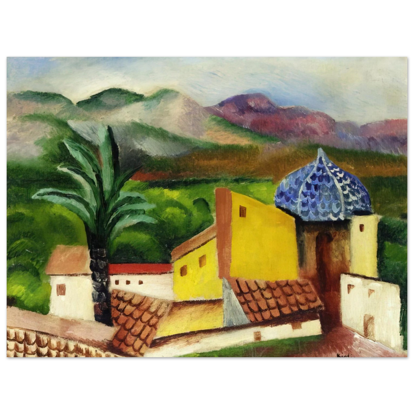 Moise Kisling - SAGUNTO 1916 Fine Art Poster - Default Title