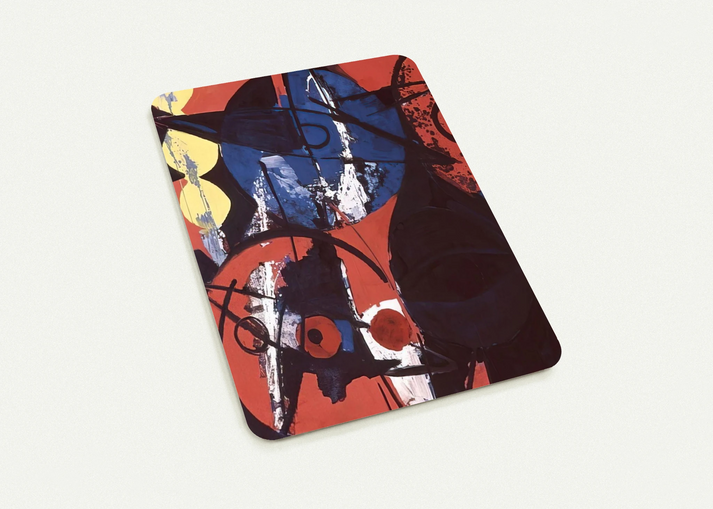 Blaufeuer - 1964 By Ernst Wilhelm Nay Pack of 10 Post Cards | Ernst Wilhelm Nay Post Cards | A6 (10.5 x 14.8 cm) - 4.1 x 5.8 inches