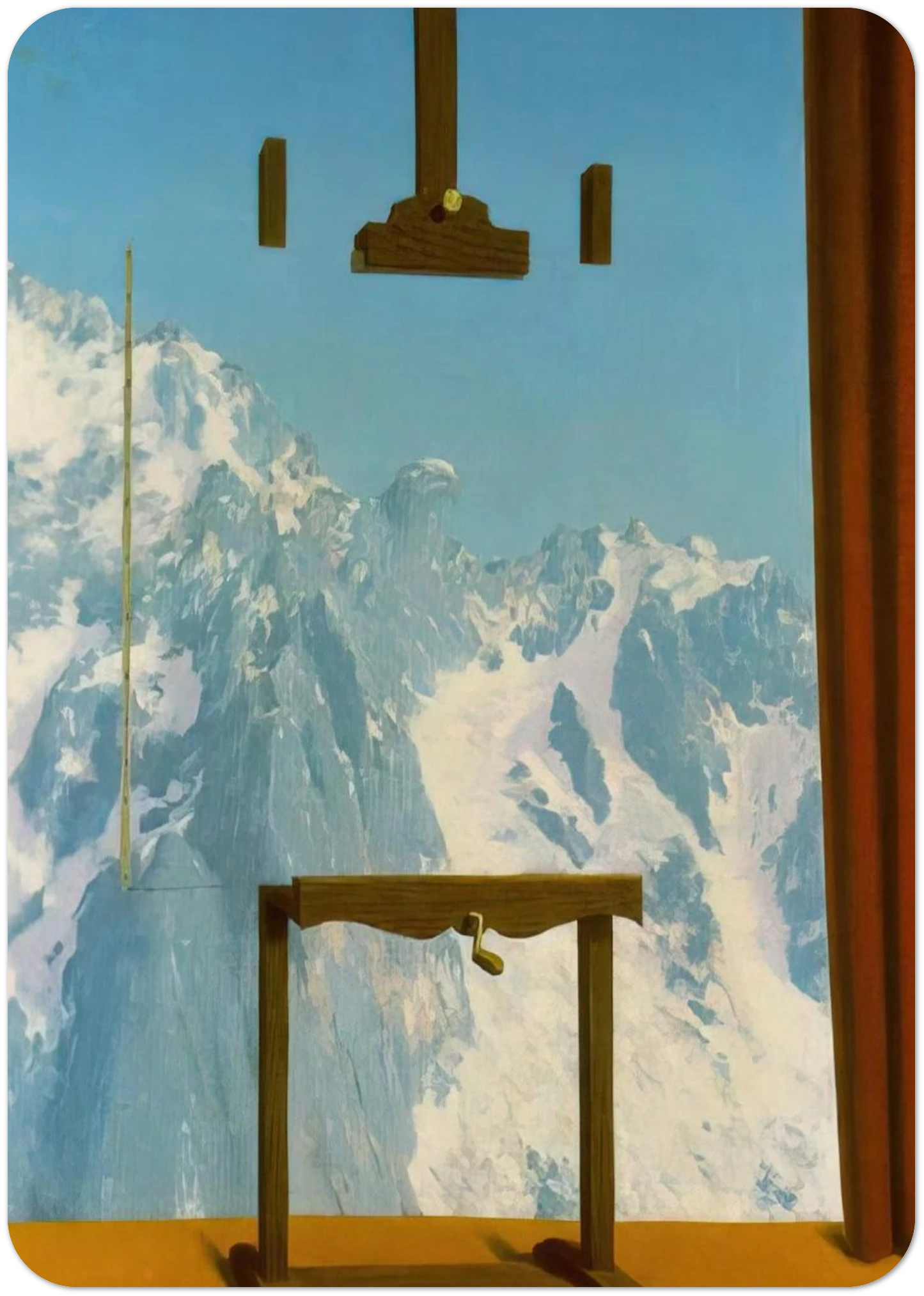 CALL OF PEAKS 1943 By Rene Magritte Pack of 10 Post Cards | Rene Magritte Post Cards | A6 (10.5 x 14.8 cm) - 4.1 x 5.8 inches