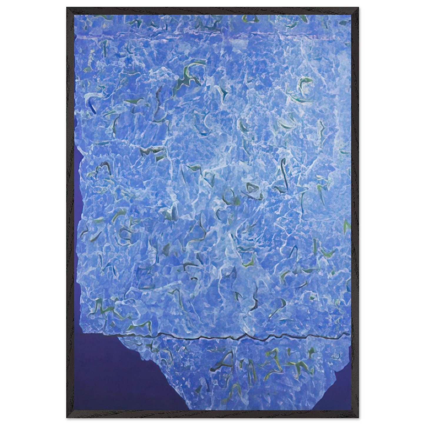 Infinity Field Jerusalem Series 3rd Letter - 1985 - Theodoros Stamos 70x100 cm / 28x40 inches Framed Art Print – Black Wooden Frame