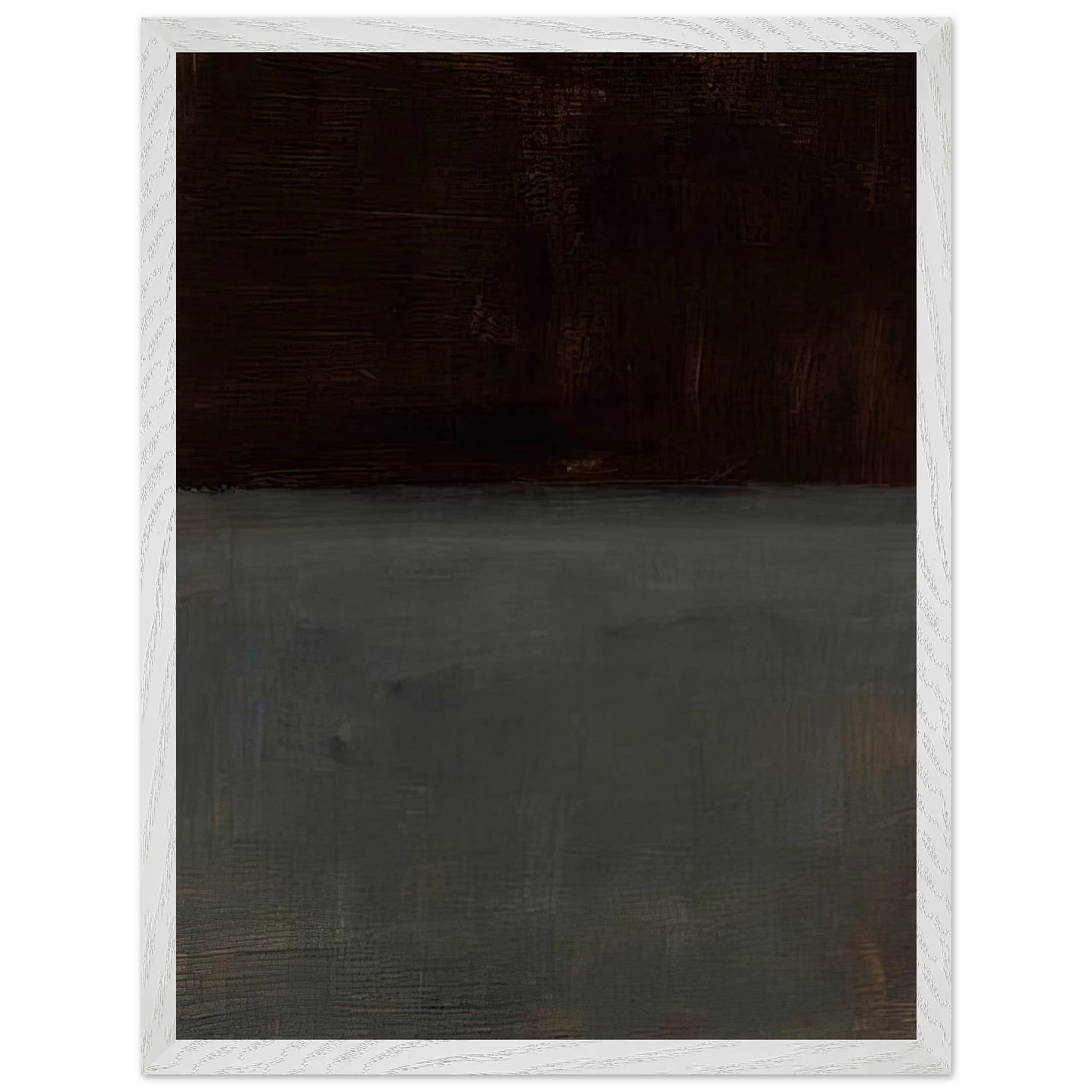 Mark Rothko - Untitled brown and gray - 1969 Wall Art - 60x80 cm / 24x32 inches - Premium Wooden Framed Poster With Fine Art Paper - Wood frame