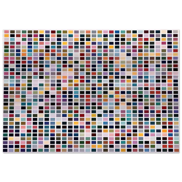 1024 COLOURS 1973 - Gerhard Richter Brushed Aluminum Print - 70x100 cm / 28x40 inches | Gerhard Richter Aluminum Print | Gerhard Richter Prints