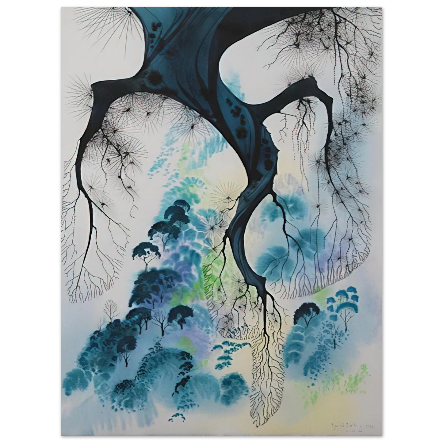 Eyvind Earle - Coastline Fine Art Poster - Default Title