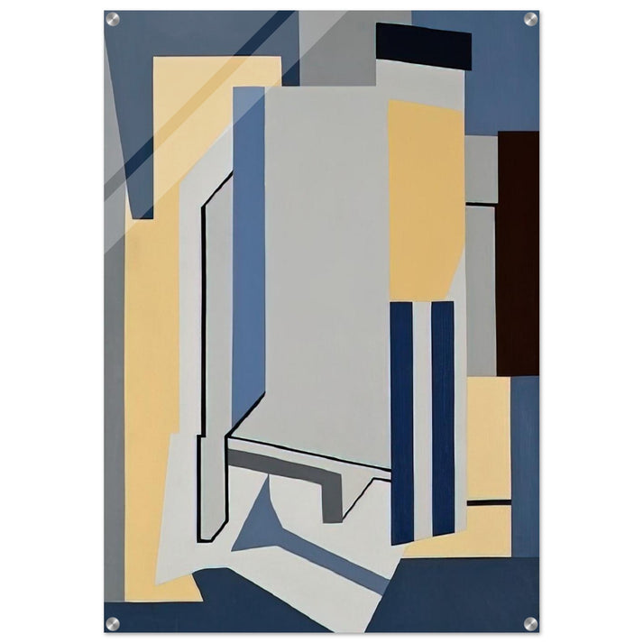 St. Ann Street - 1954 - Ralston Crawford Acrylic Print - 70x100 cm / 28x40″ inches | Ralston Crawford Wall Art | Ralston Crawford Prints