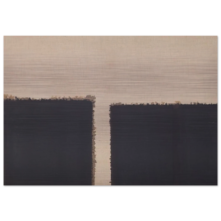 Burnt Umber Ultramarine - 2004 - Yun Hyong-keun Brushed Aluminum Print - 70x100 cm / 28x40 inches | Yun Hyong-keun Aluminum Print | Yun Hyong-keun Prints