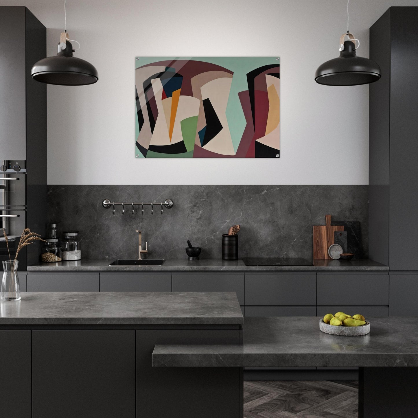 Untitled - 1955 - Karl Benjamin Acrylic Print - 70x100 cm / 28x40″ inches