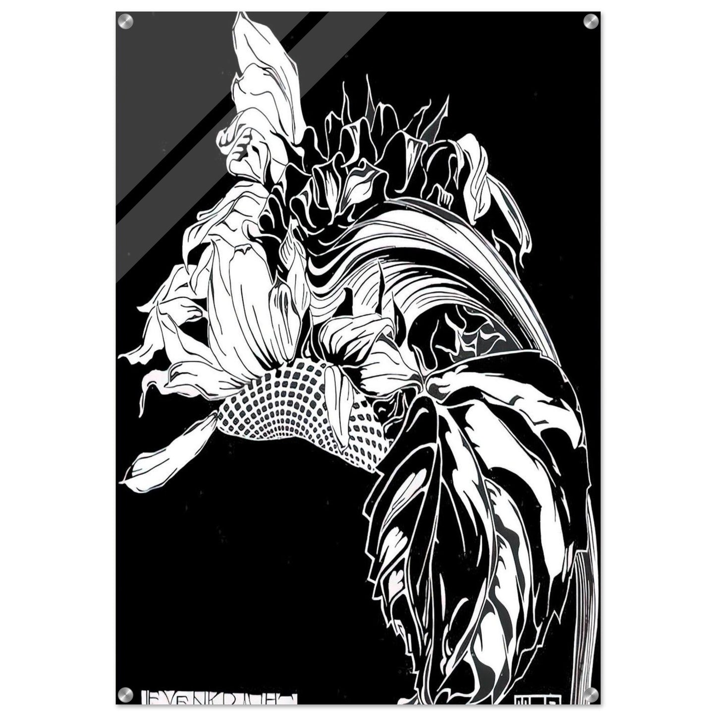 LIFE FORCE - MC Escher Acrylic Print - 70x100 cm / 28x40″ inches | MC Escher Wall Art | MC Escher Prints