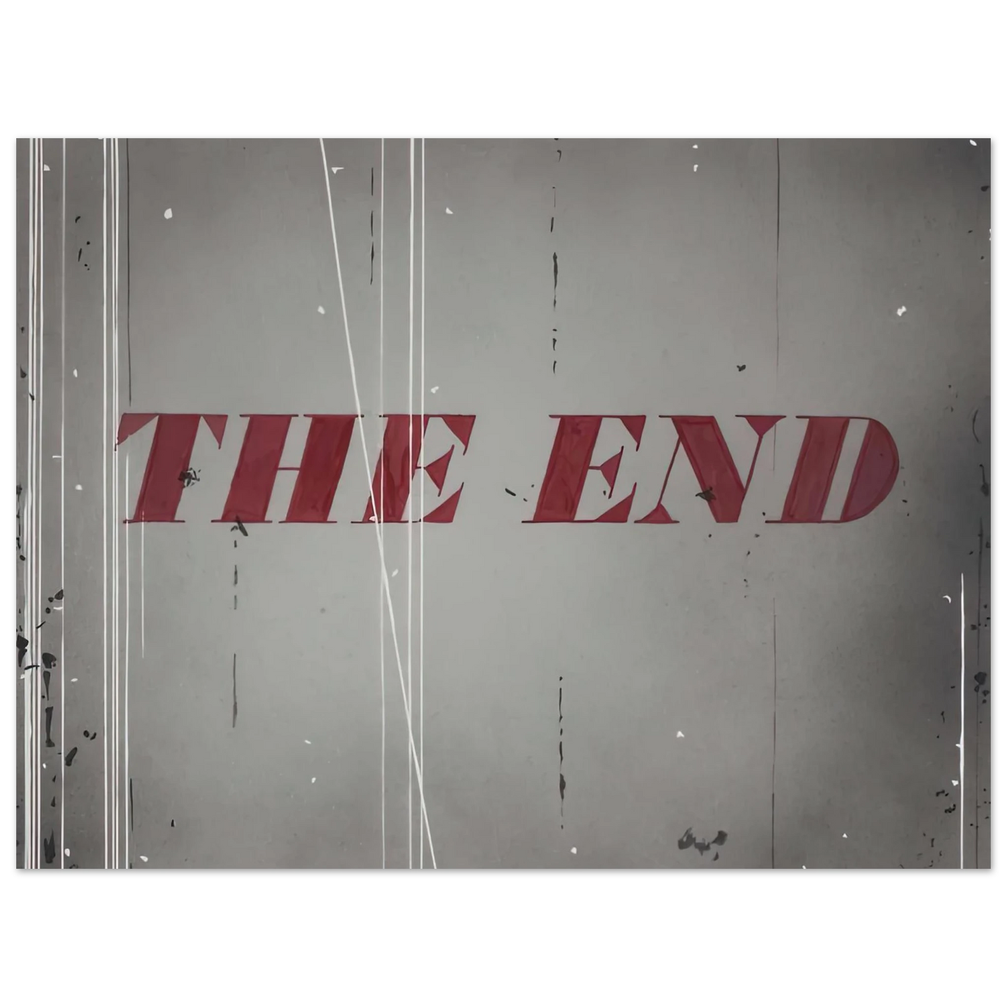 Edward Ruscha - THE END 1997 Fine Art Poster - Default Title