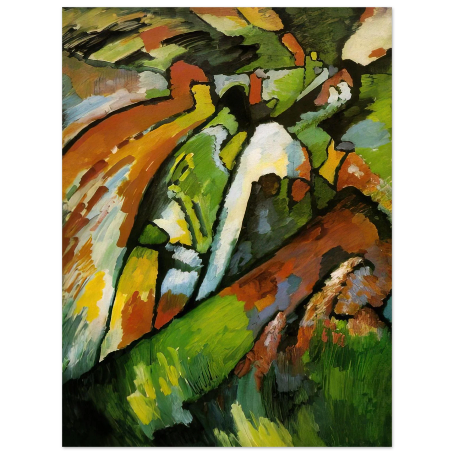 Wassily Kandinsky - IMPROVISATION 7 1910 Fine Art Poster - Default Title