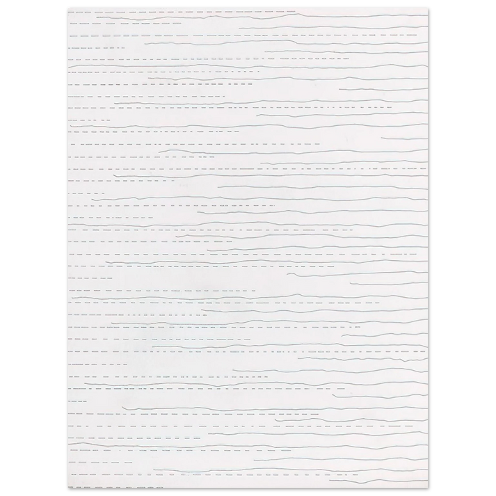 Sol LeWitt - Alternate Not-Straight Lines From the Right Side and Broken Lines From the Left Side of Random Length 75x100 cm / 30x40inches Fine Art Poster