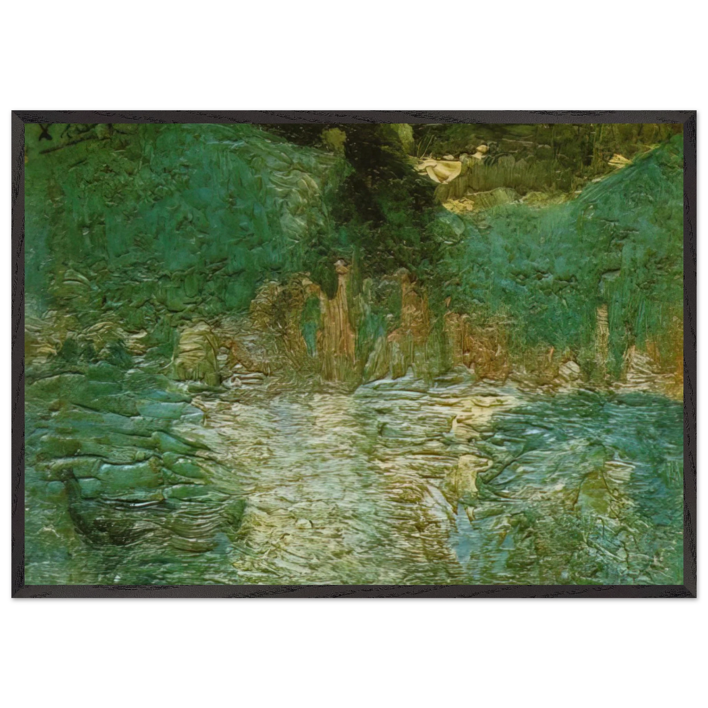 SEA VIEW 1919 - Salvador Dali Framed Art Print – Black Wooden Frame - Default Title - -Framed Art Print