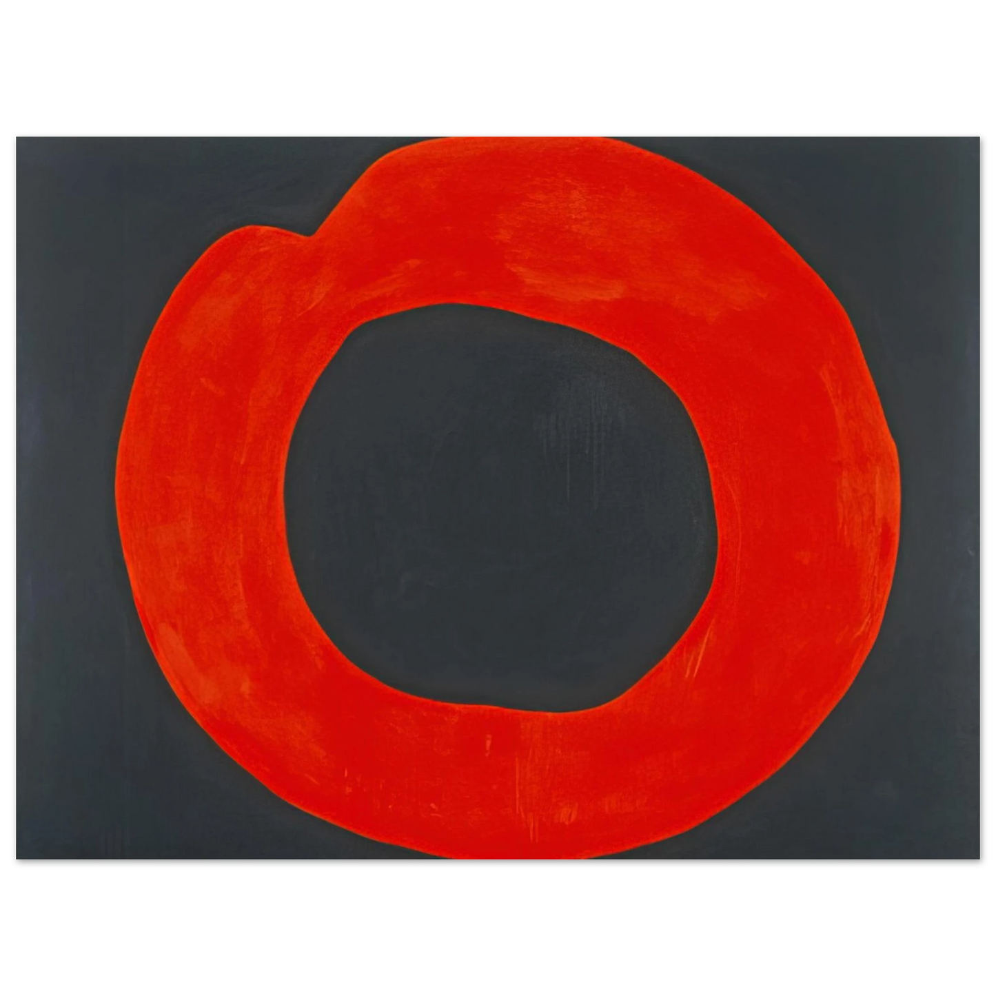 Jiro Yoshihara - Red Circle on Black - 1965 Fine Art Poster - Default Title