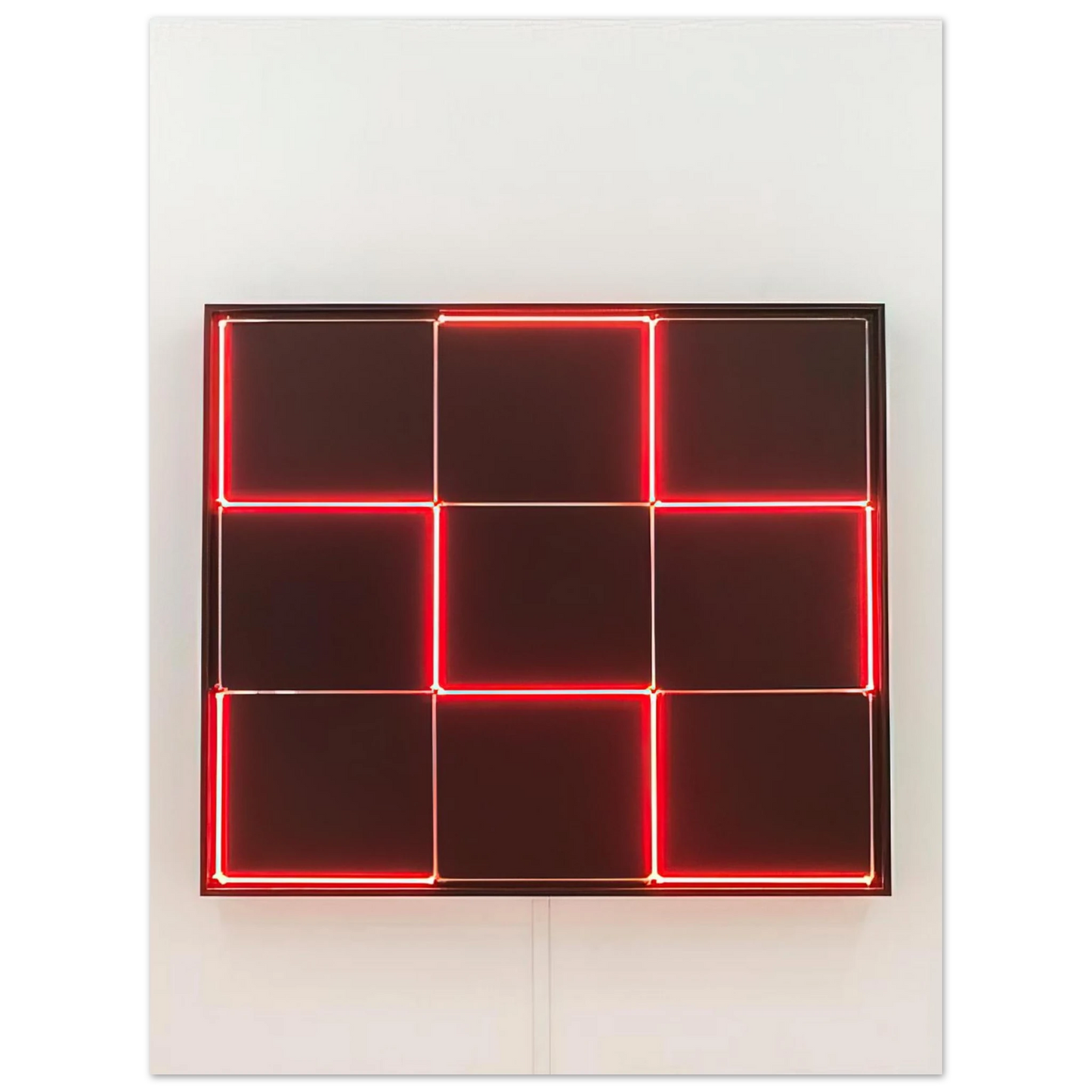 Francois Morellet - Tirets Neon 0°-90° avec 4 rythmes interferents - 1971 Fine Art Poster - Default Title