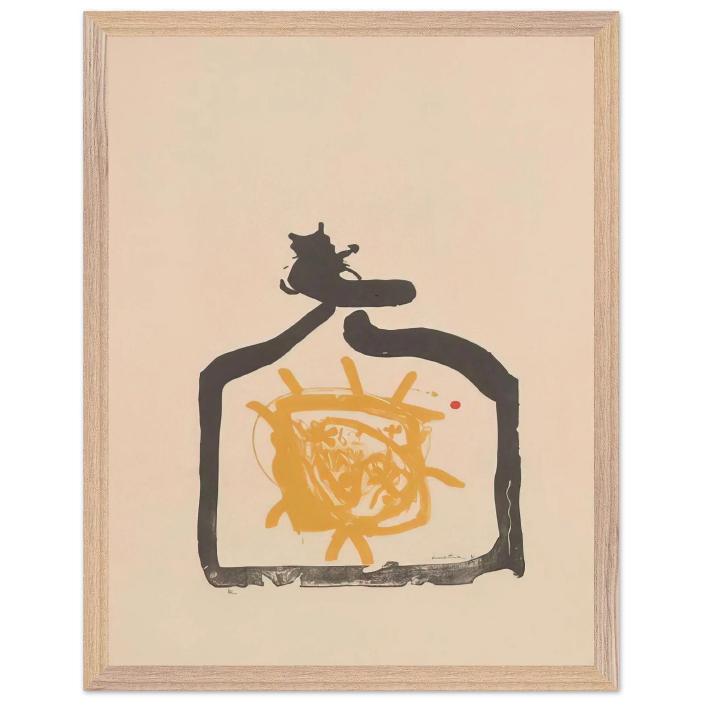 Helen Frankenthaler - May 26th Backwards - 1961 Wall art - 45x60 cm / 18x24 inches - Premium Wooden Framed Poster With Fine Art Paper - White frame