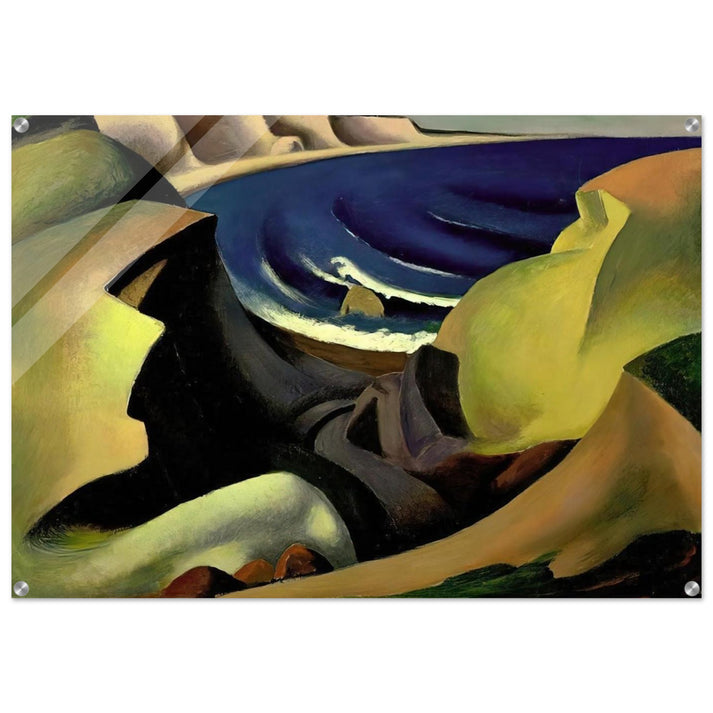 THE CLIFFS 1921 - Thomas Hart Benton Acrylic Print - 70x100 cm / 28x40″ inches | Thomas Hart Benton Wall Art | Thomas Hart Benton Prints