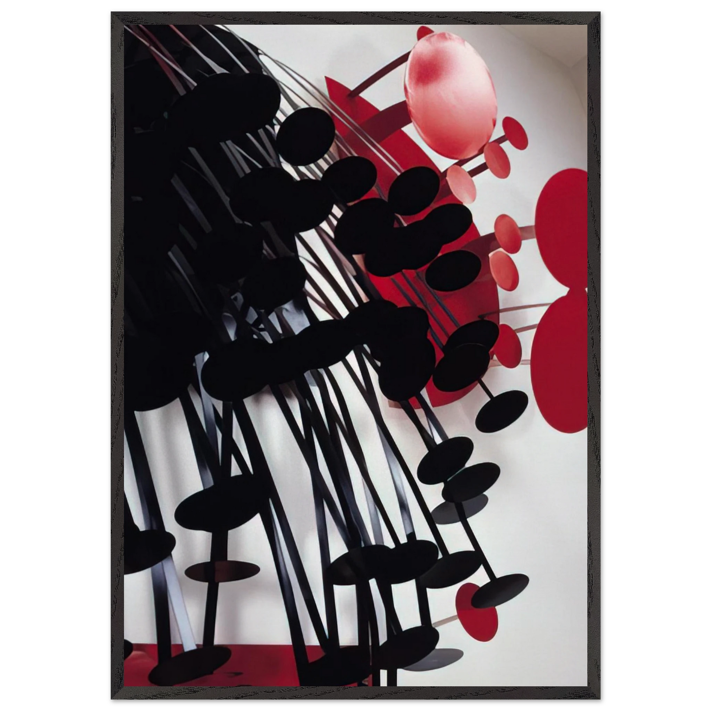 Amazonia Black and Red - 1989 - Lygia Pape 70x100 cm / 28x40 inches Framed Art Print – Black Wooden Frame